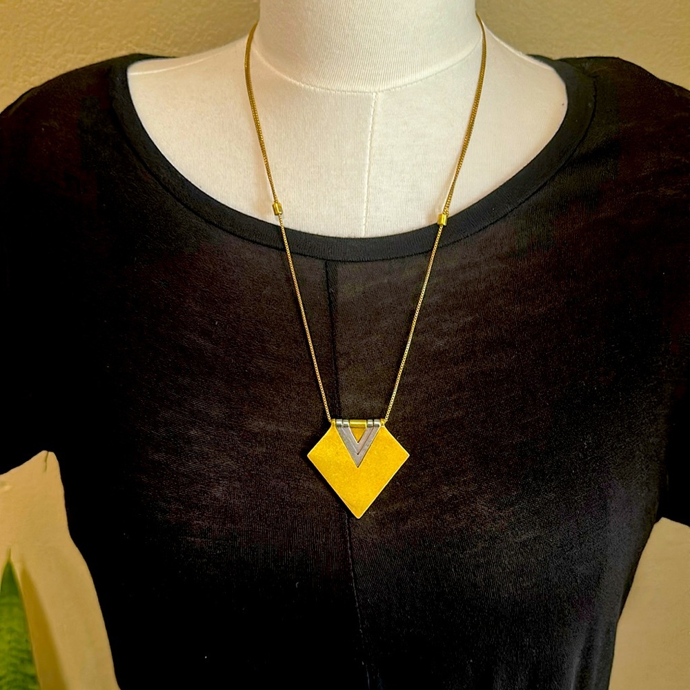 Madewell mixed metal statement necklace